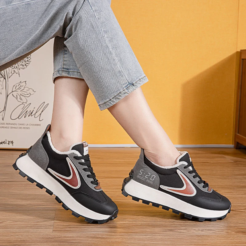 Damen Winter Sneakers mit warmem Fleece-Innenfutter und rutschfester Profilsohle Heidi Mode - Image 3