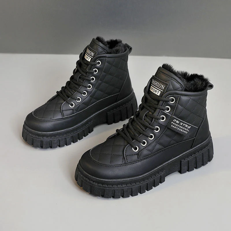Damen Winterliche High-Top Boots mit kuscheligem Innenfutter und rutschfester Sohle Heidi Mode - Image 6