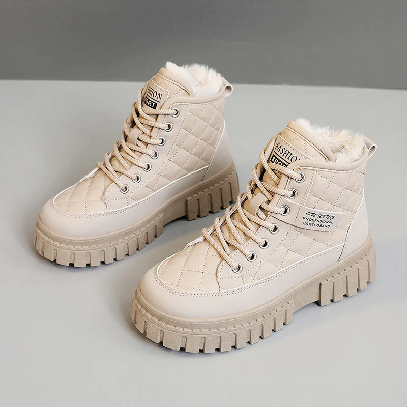 Damen Winterliche High-Top Boots mit kuscheligem Innenfutter und rutschfester Sohle Heidi Mode - Image 7