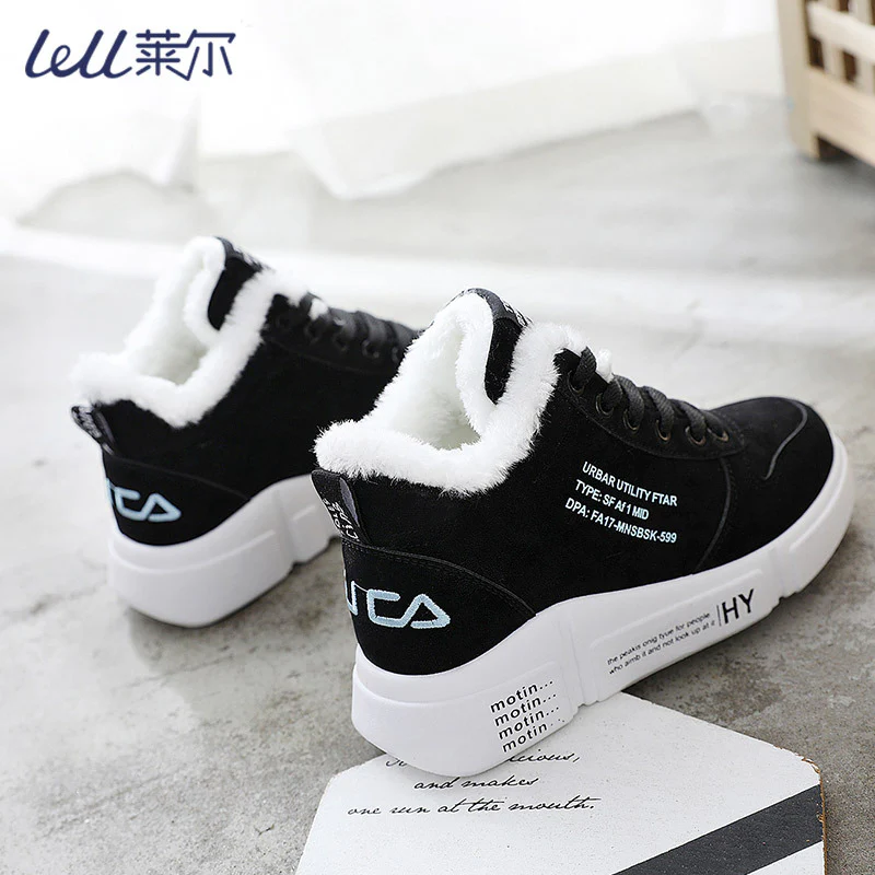 Damen Winterliche High-Top Sneaker mit kuscheligem Innenfutter und rutschfester Sohle Heidi Mode - Image 6