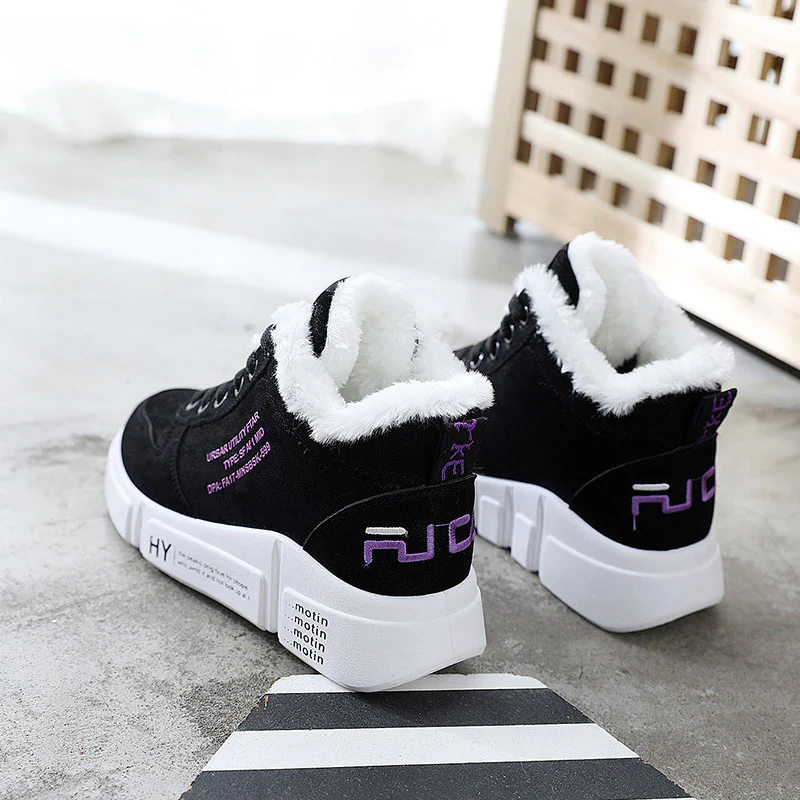Damen Winterliche High-Top Sneaker mit kuscheligem Innenfutter und rutschfester Sohle Heidi Mode - Image 7