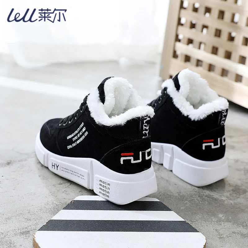 Damen Winterliche High-Top Sneaker mit kuscheligem Innenfutter und rutschfester Sohle Heidi Mode - Image 8