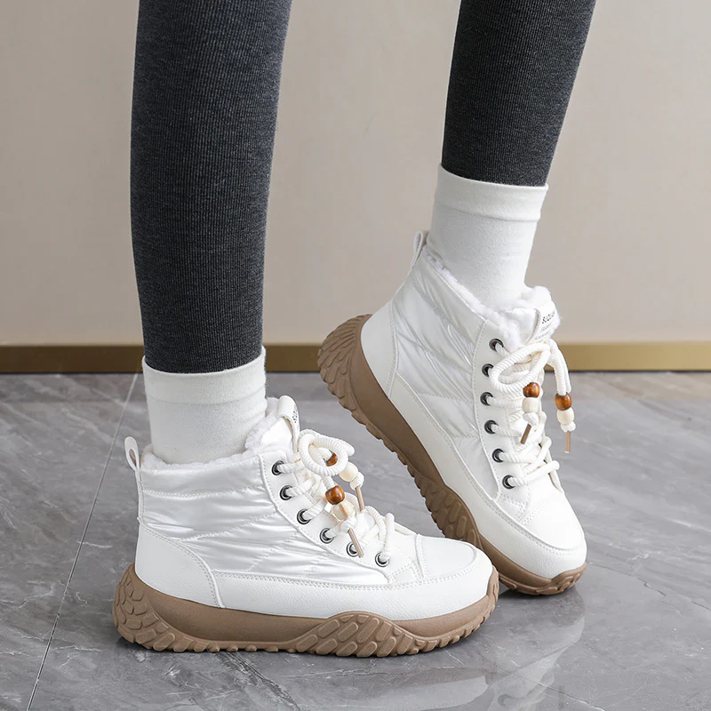 Damen Winterliche High-Top Sneaker mit schützender Fleece-Innenausstattung Heidi Mode - Image 4