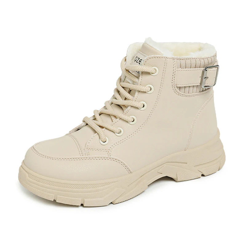 Damen Winterliche High-Top Sneaker mit weichem Fleece-Futter Heidi Mode - Image 5