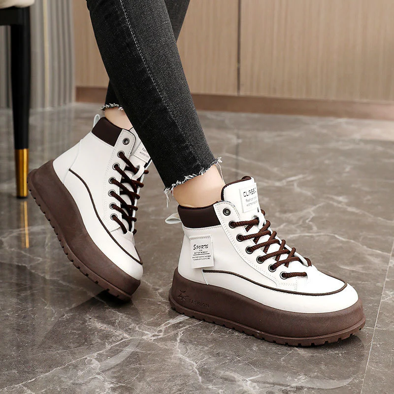 Damen Winterliche High-Top Sneakers mit dämpfender Laufsohle und robustem Profil Heidi Mode - Image 2