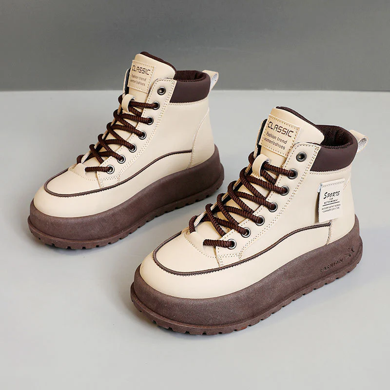 Damen Winterliche High-Top Sneakers mit dämpfender Laufsohle und robustem Profil Heidi Mode - Image 3