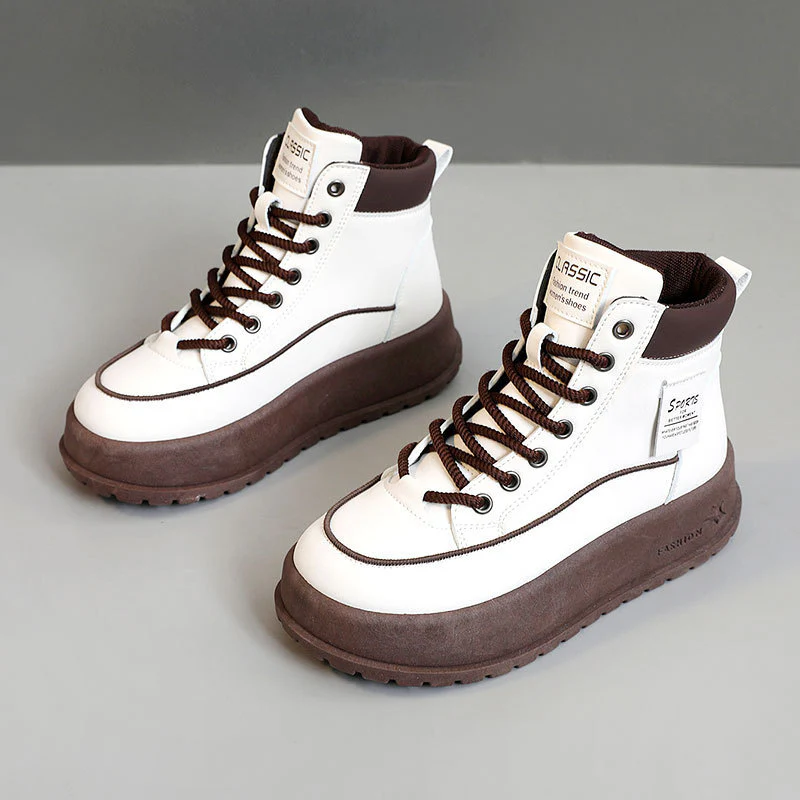 Damen Winterliche High-Top Sneakers mit dämpfender Laufsohle und robustem Profil Heidi Mode - Image 6