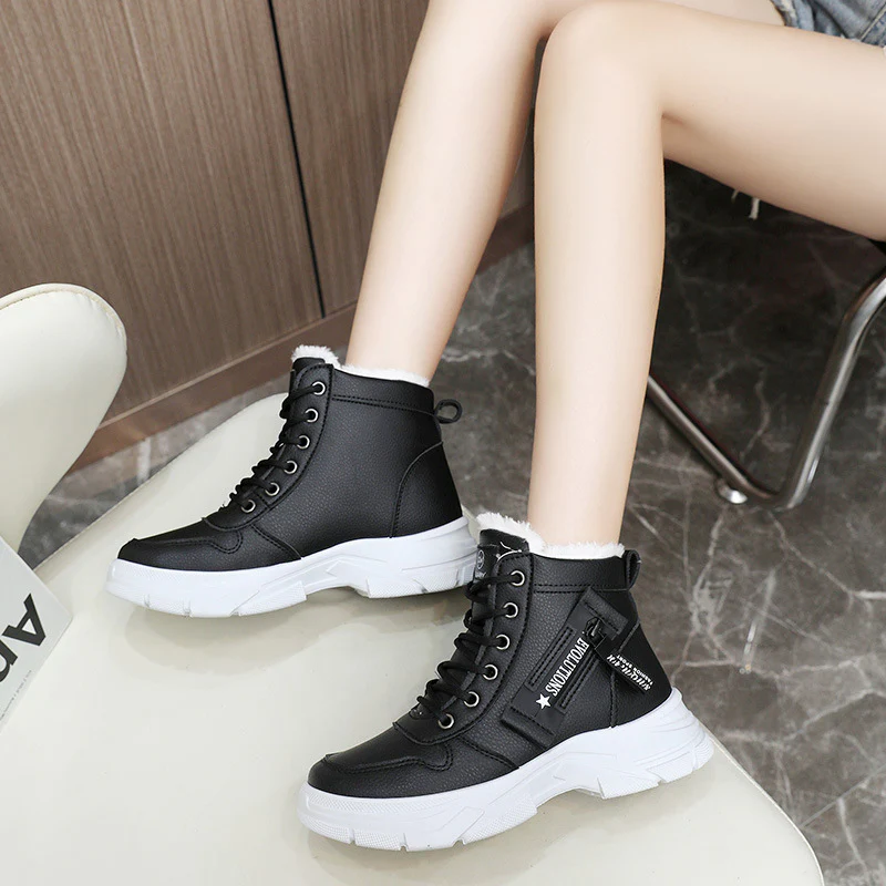 Damen Winterliche High-Top Sneakers mit Fleece-Futter und rutschfester Sohle Heidi Mode - Image 4