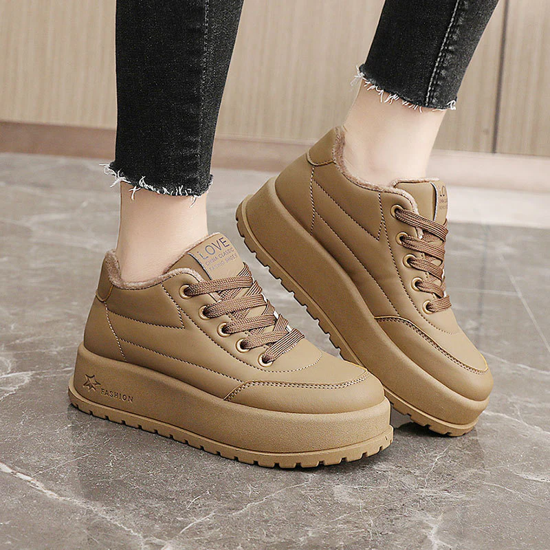 Damen Winterliche High-Top Sneakers mit Fleece-Innenfutter Heidi Mode - Image 3