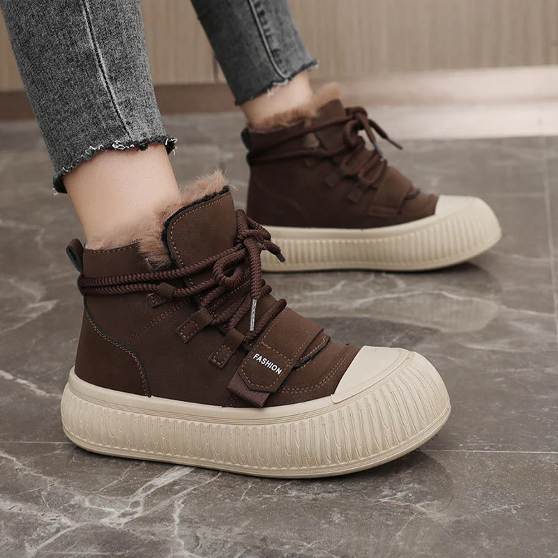 Damen Winterliche High-Top Sneakers mit kuscheligem Innenfutter Heidi Mode - Image 3