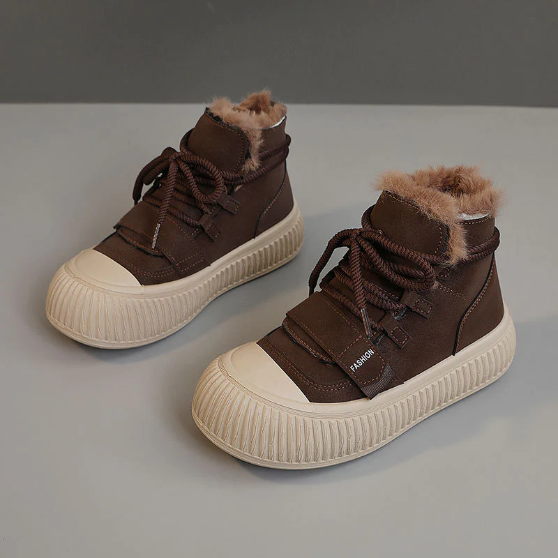 Damen Winterliche High-Top Sneakers mit kuscheligem Innenfutter Heidi Mode - Image 6
