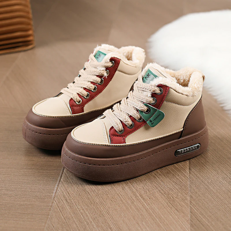 Damen Winterliche High-Top Sneakers mit kuscheligem Innenfutter und dämpfender Sohle Heidi Mode - Image 2