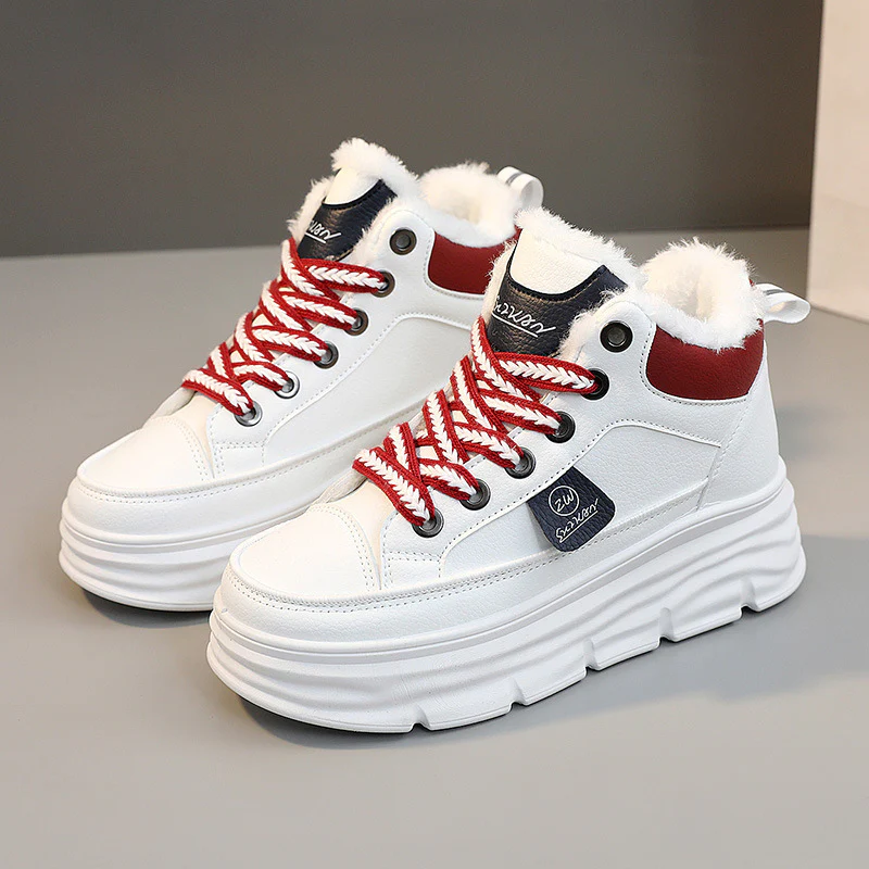 Damen Winterliche High-Top Sneakers mit luxuriösem Fleece-Futter Heidi Mode - Image 6