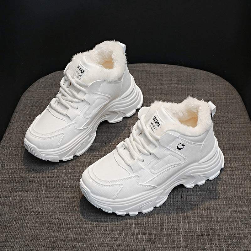 Damen Winterliche High-Top Sneakers mit weichem Fleece-Futter Heidi Mode - Image 2
