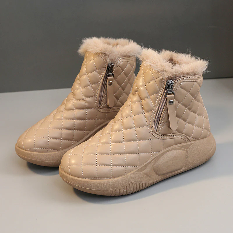 Damen Winterliche High-Top Stiefel mit Fleece-Futter und rutschfester Sohle Heidi Mode - Image 2