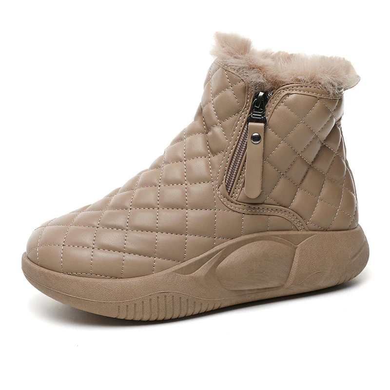 Damen Winterliche High-Top Stiefel mit Fleece-Futter und rutschfester Sohle Heidi Mode - Image 5