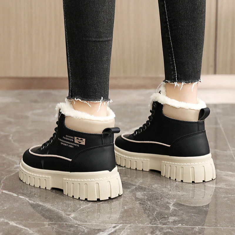 Damen Winterliche High-Top Stiefel mit kuscheligem Innenfutter und robuster Profilsohle Heidi Mode - Image 4