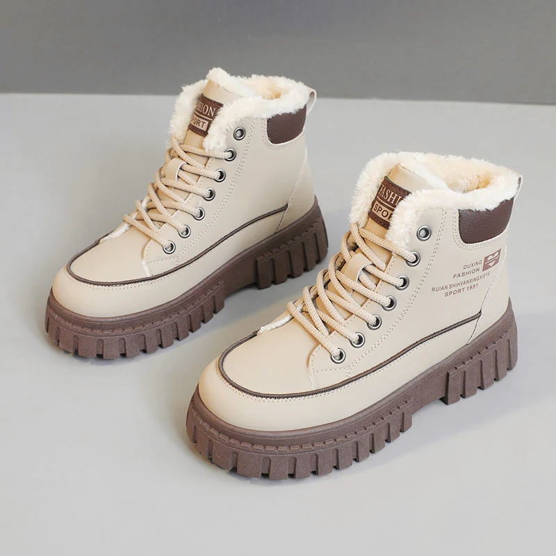 Damen Winterliche High-Top Stiefel mit kuscheligem Innenfutter und robuster Profilsohle Heidi Mode - Image 7