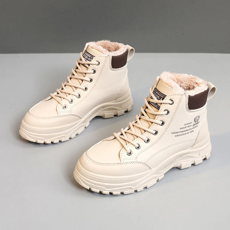Damen Winterliche High-Top Stiefel mit warmem Fleece-Futter und rutschfester Sohle Heidi Mode - Image 8