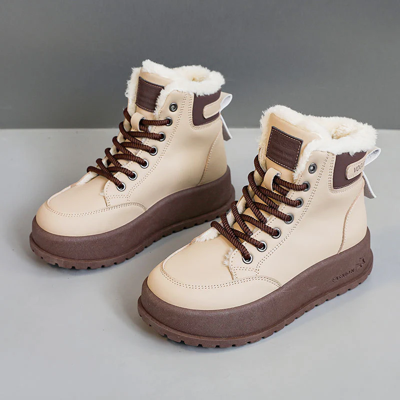 Damen Winterliche Schnürstiefel mit kuscheligem Innenfutter Heidi Mode - Image 3