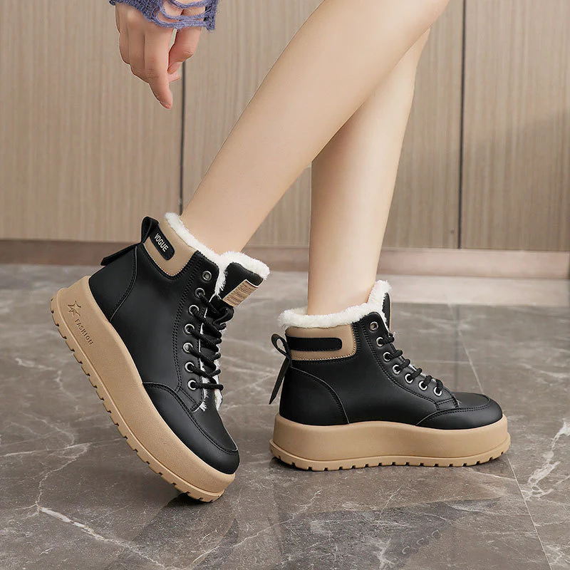 Damen Winterliche Schnürstiefel mit kuscheligem Innenfutter Heidi Mode - Image 4