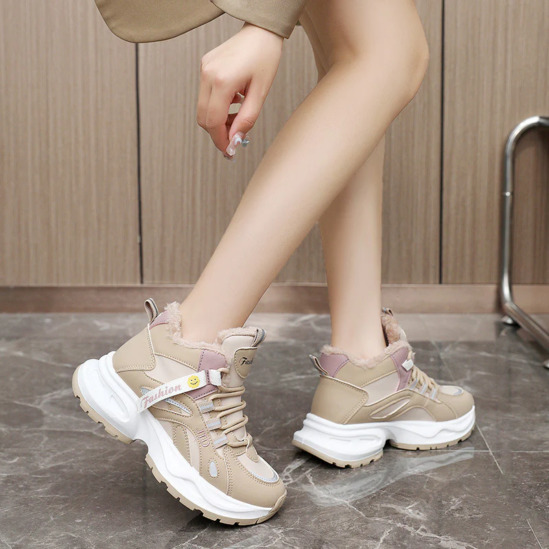 Damen Winterliche Sneaker Boots mit warmem Innenfutter und rutschfester Sohle Heidi Mode - Image 3