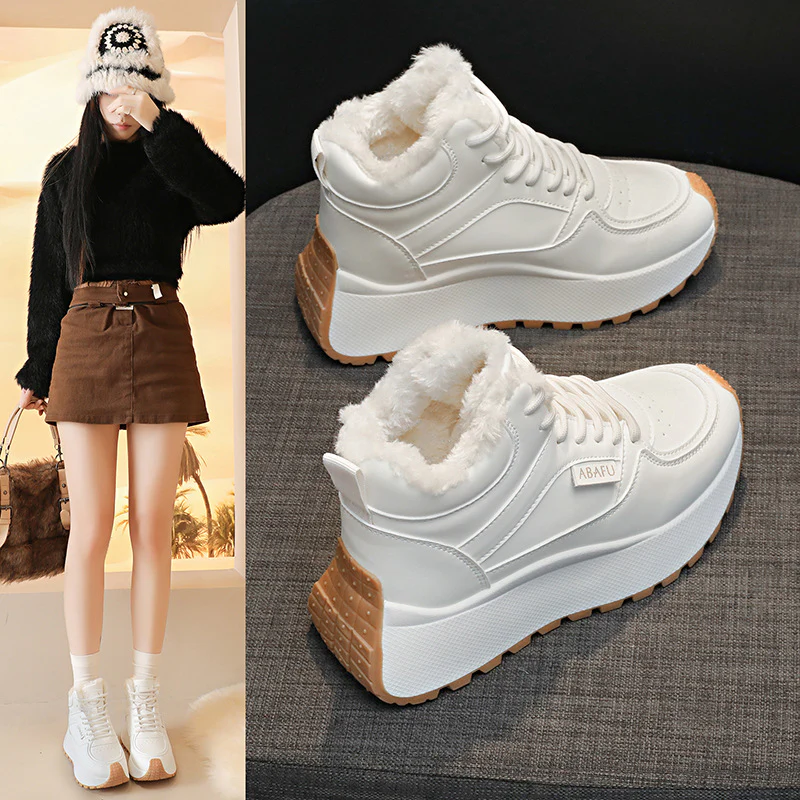 Damen Winterschuhe mit warmem Innenfutter und rutschfester Sohle Heidi Mode