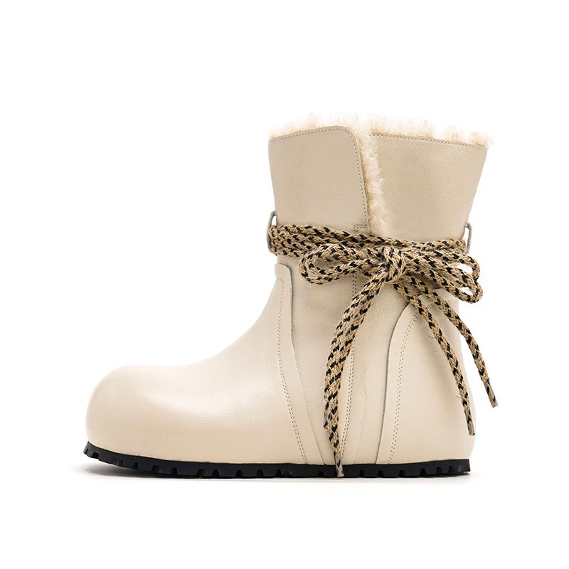 Damen Winterstiefel mit kuscheligem Innenfutter und modischer Schnürung Heidi Mode - Image 5