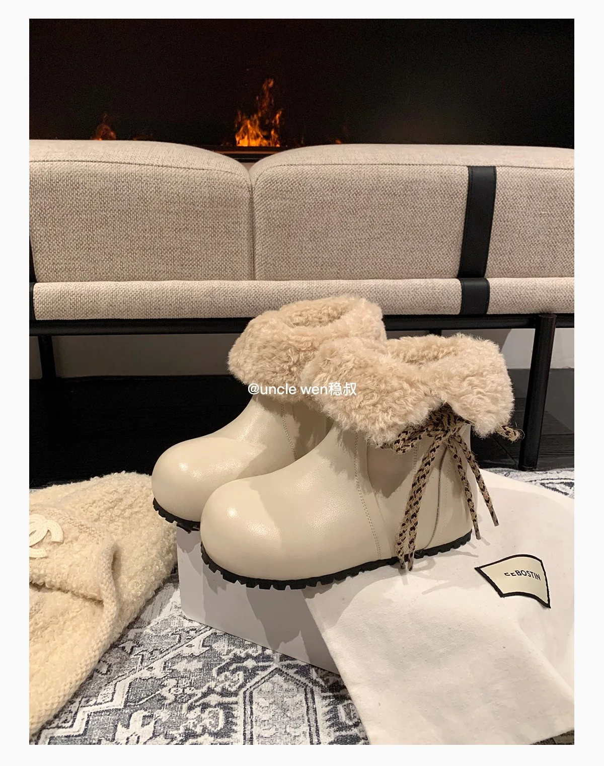 Damen Winterstiefel mit kuscheligem Innenfutter und modischer Schnürung Heidi Mode - Image 6