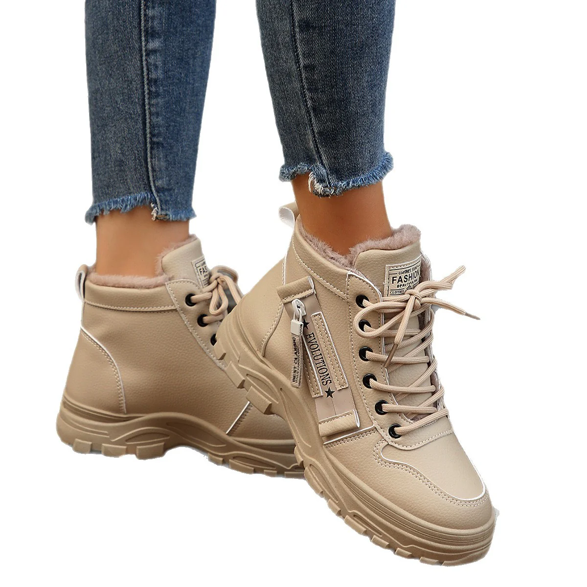 Damen Winterstiefel mit kuscheligem Innenfutter und robustem Sohlenprofil Heidi Mode - Image 5