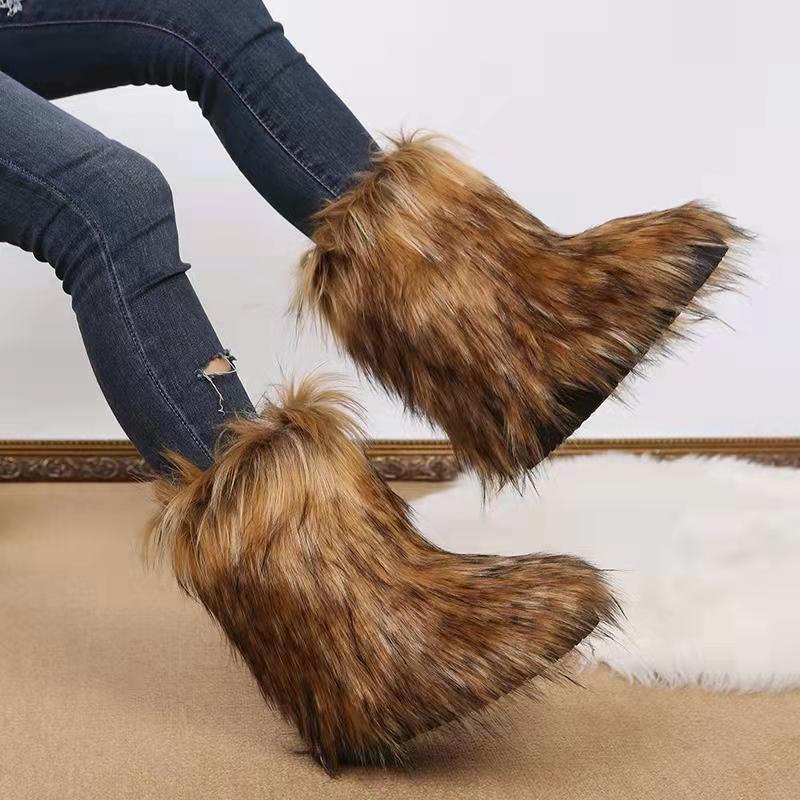 Damen Winterstiefel mit kuscheligem Kunstfell-Futter und rutschfester Sohle Heidi Mode - Image 6