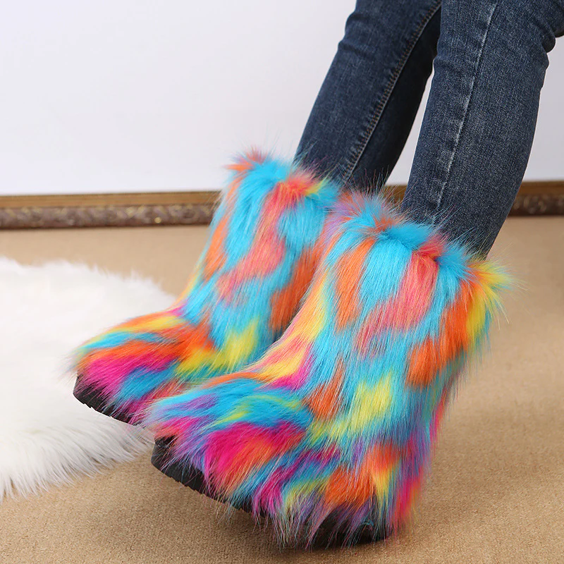 Damen Winterstiefel mit kuscheligem Kunstfell-Futter und rutschfester Sohle Heidi Mode - Image 9