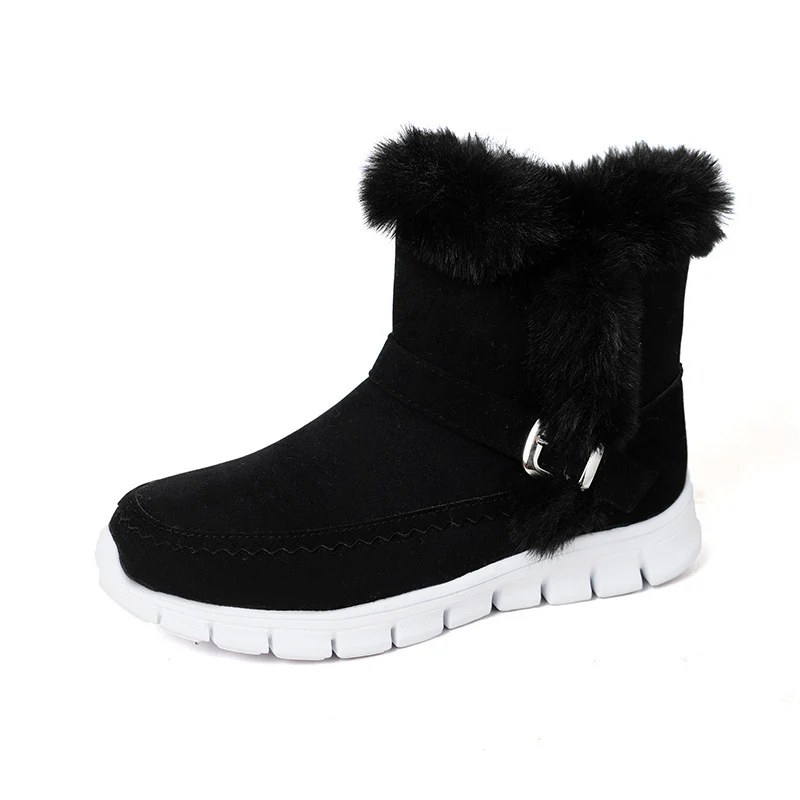 Damen Winterstiefel mit kuscheligem Kunstfell und modischem Riemen Heidi Mode - Image 8