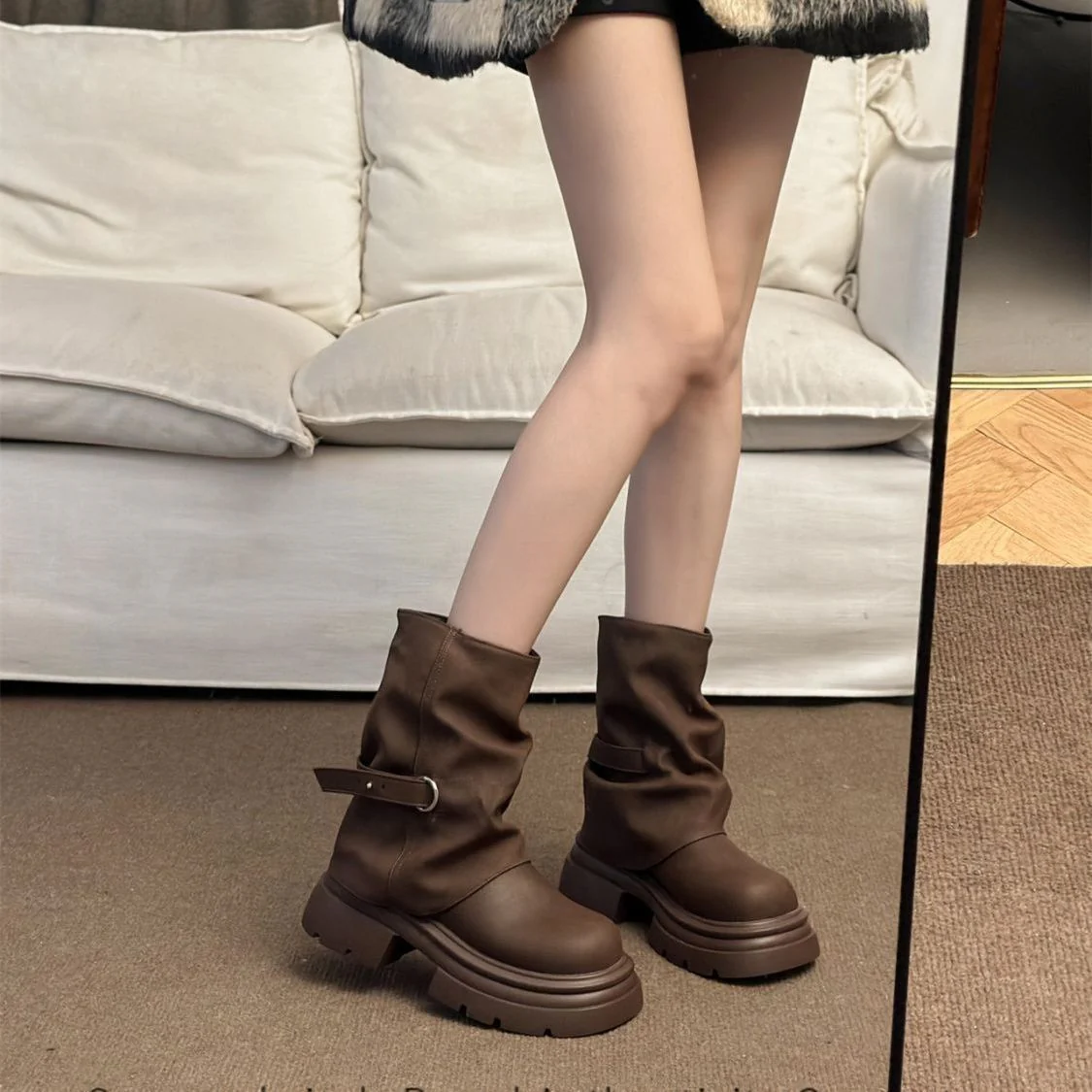 Damen Winterstiefel mit modischem Design und robuster Sohle Heidi Mode - Image 7