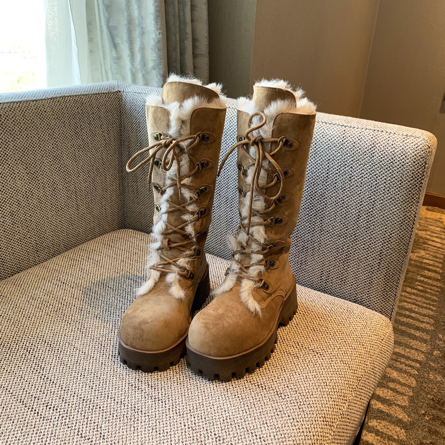 Damen Winterstiefel mit warmem Fellkragen und rutschfester Sohle Heidi Mode - Image 2