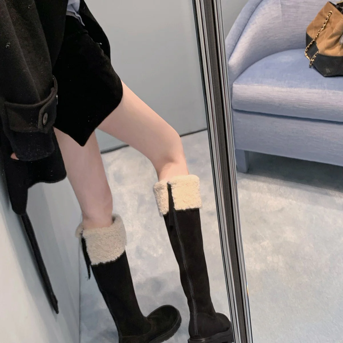 Damen Winterstiefel mit warmem Kunstfellkragen und robuster Sohle Heidi Mode - Image 2