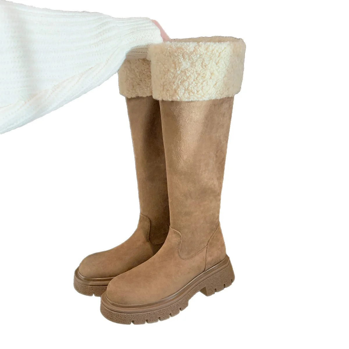 Damen Winterstiefel mit warmem Kunstfellkragen und robuster Sohle Heidi Mode - Image 5