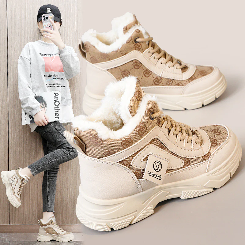 Damen Winterstiefel mit weichem Fleece-Futter und rutschfester Sohle Heidi Mode