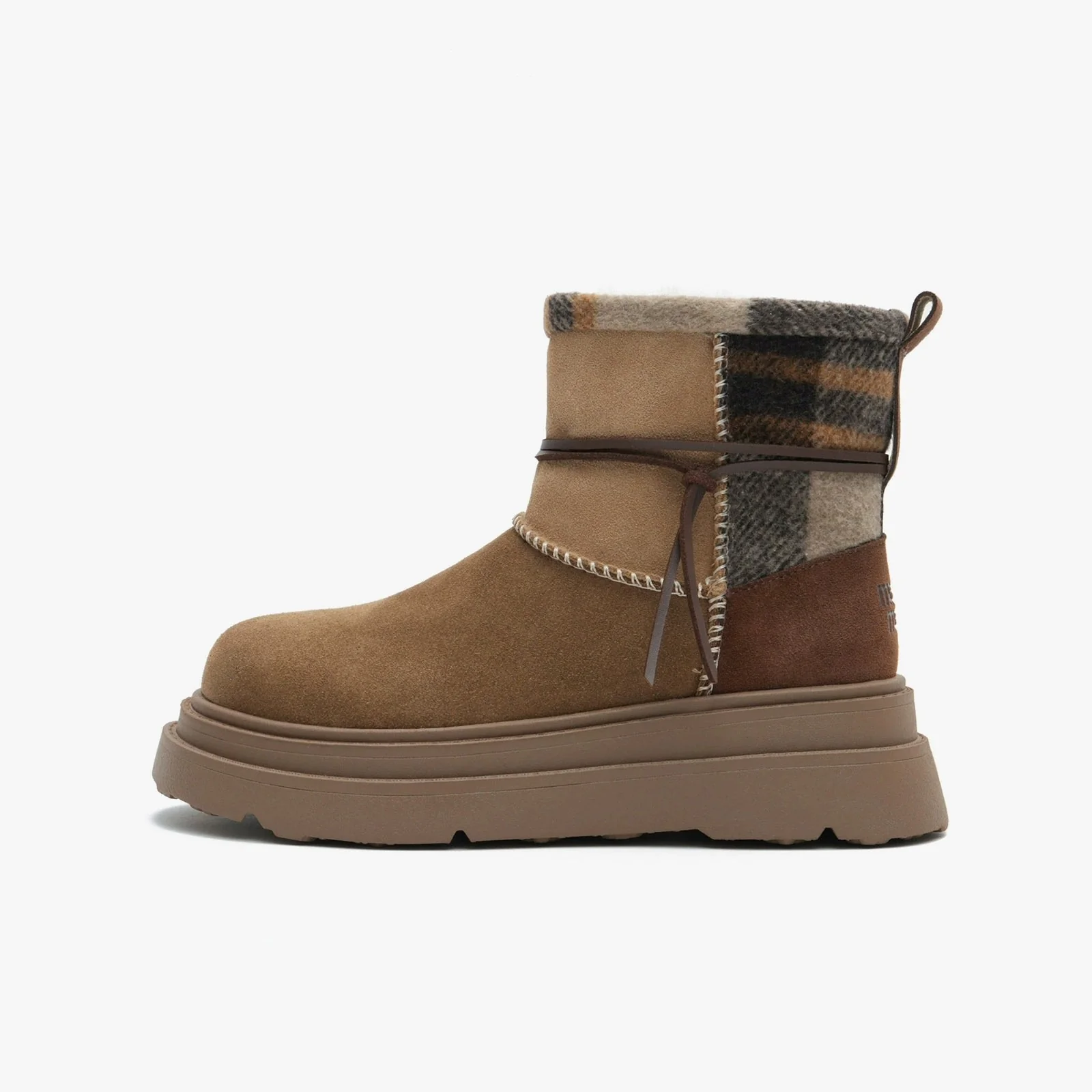 Damen Winterstiefel mit weichem Innenfutter und modischem Karo-Design Heidi Mode - Image 5