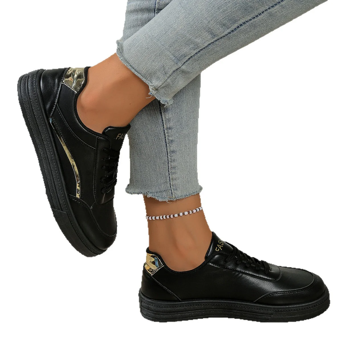 Damenstylische Sneaker mit metallischen Akzenten Heidi Mode - Image 5