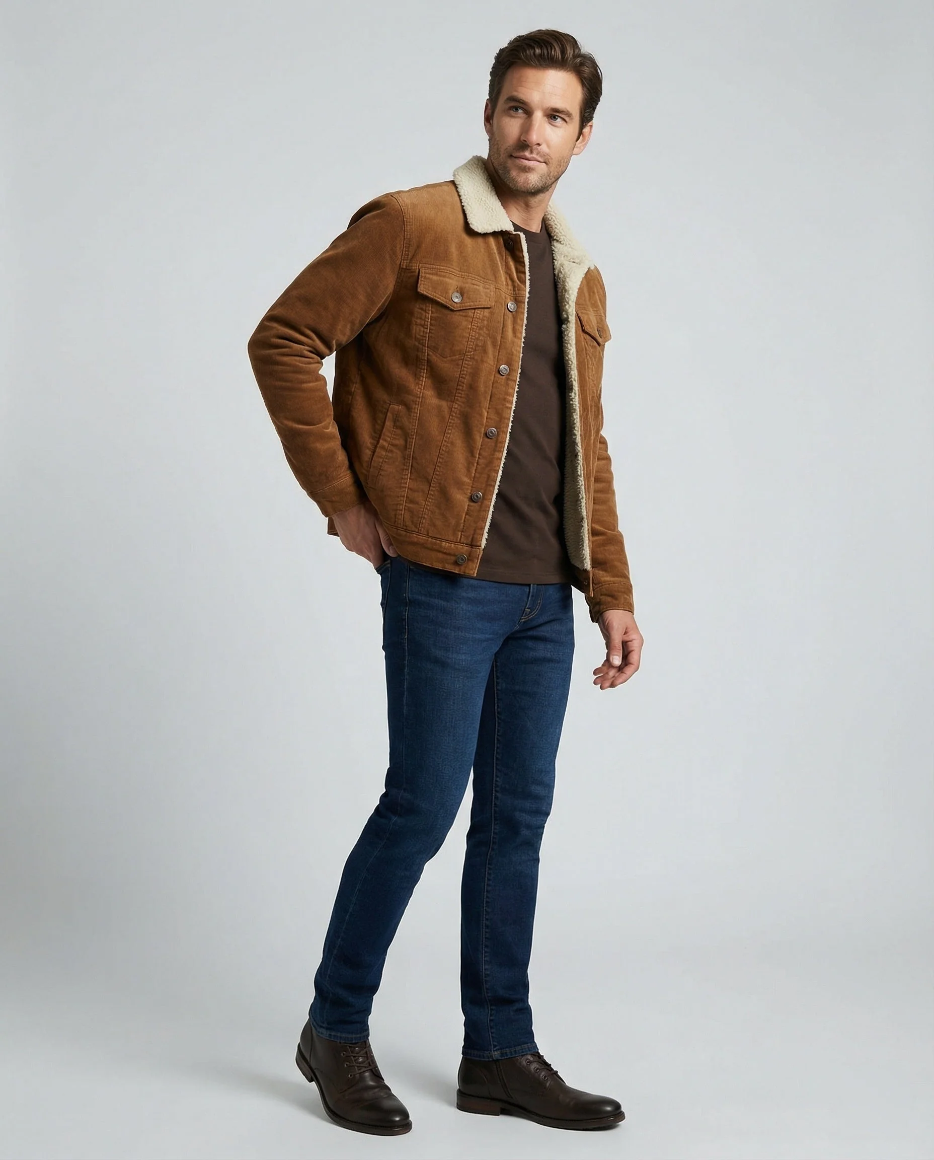 Elegante Cord Herrenjacke - Image 2
