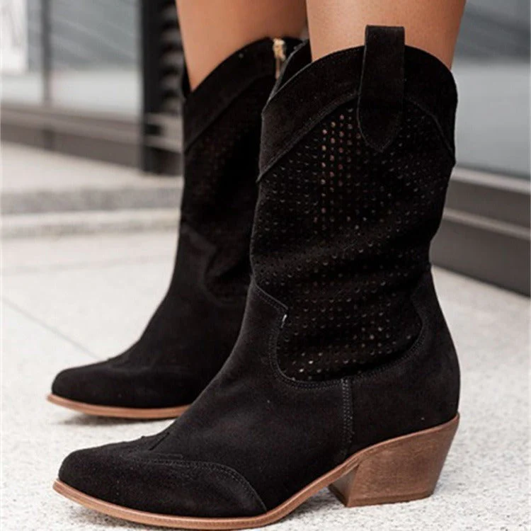 Elegante Niedrig Geschnittene Stiefel Heidi Mode