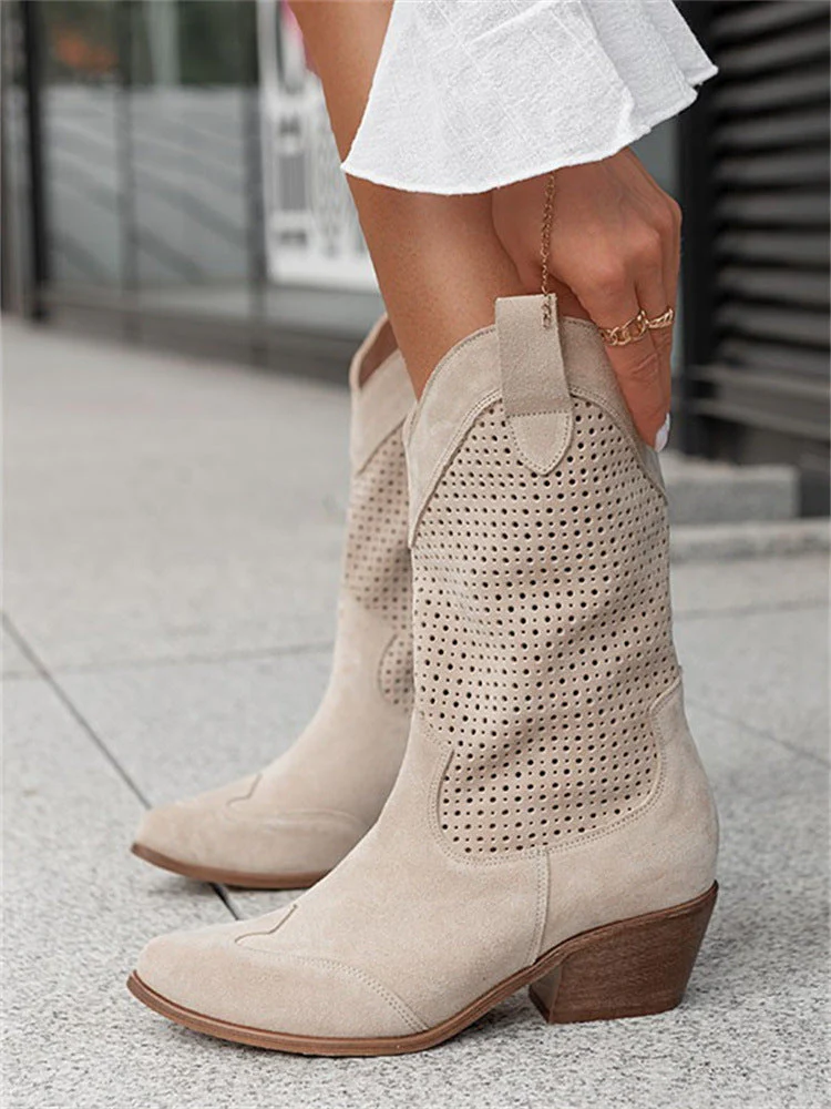 Elegante Niedrig Geschnittene Stiefel Heidi Mode - Image 3