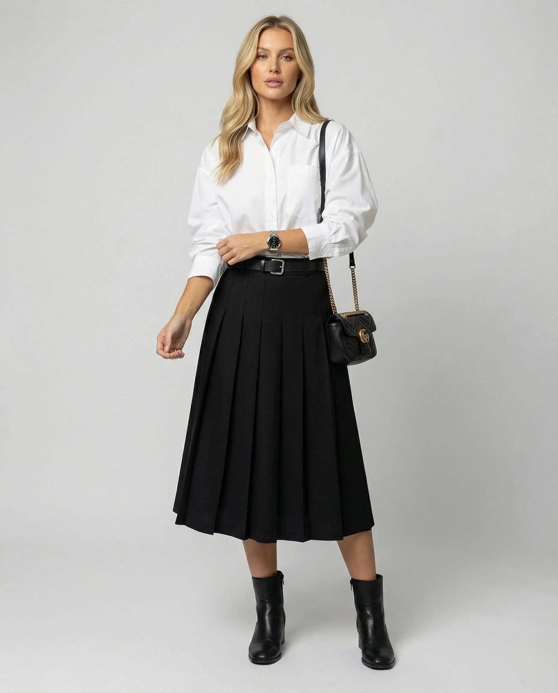 Elegante weiße Damen Bluse im schicken koreanischen Stil für Herbst - Image 3