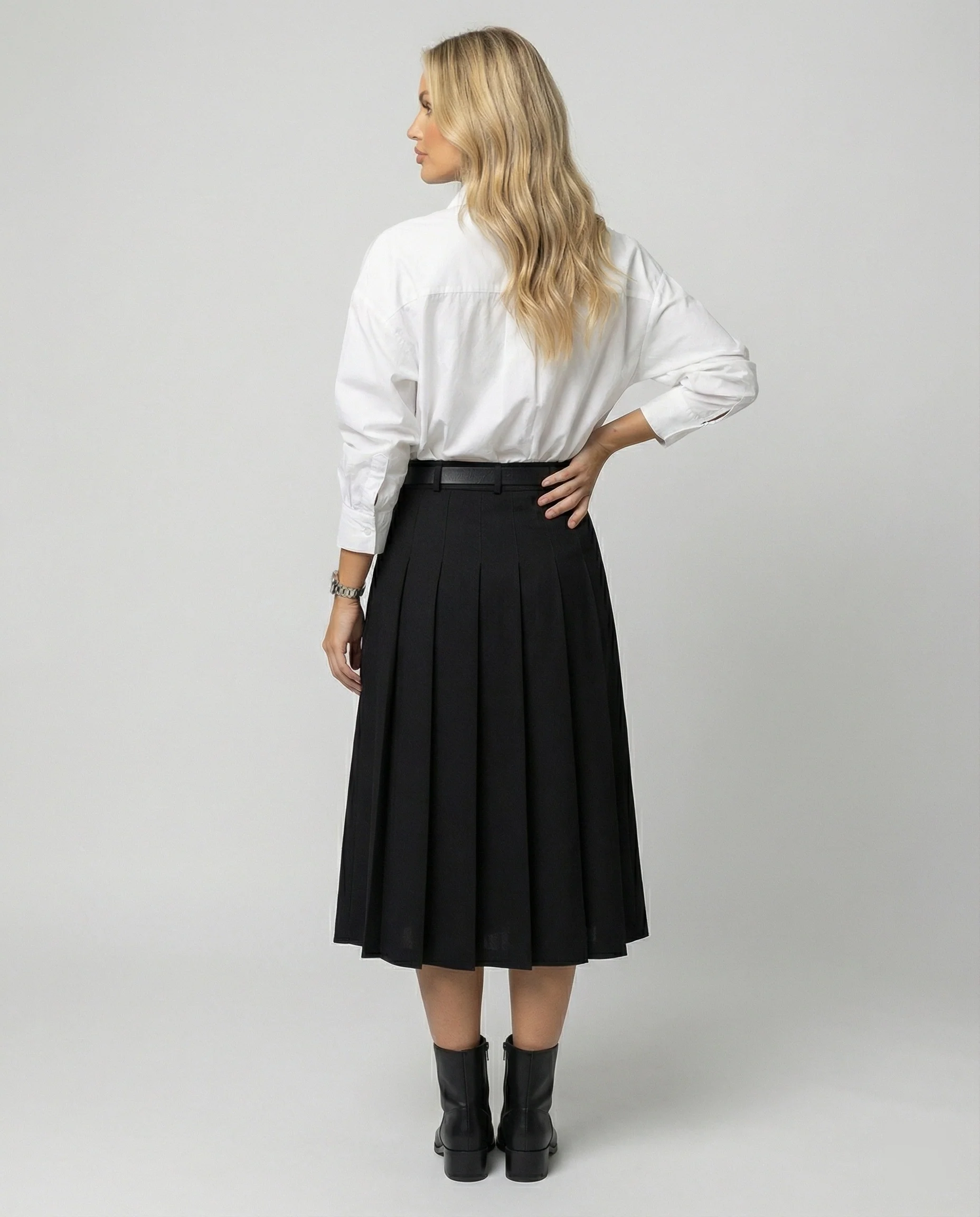 Elegante weiße Damen Bluse im schicken koreanischen Stil für Herbst - Image 4