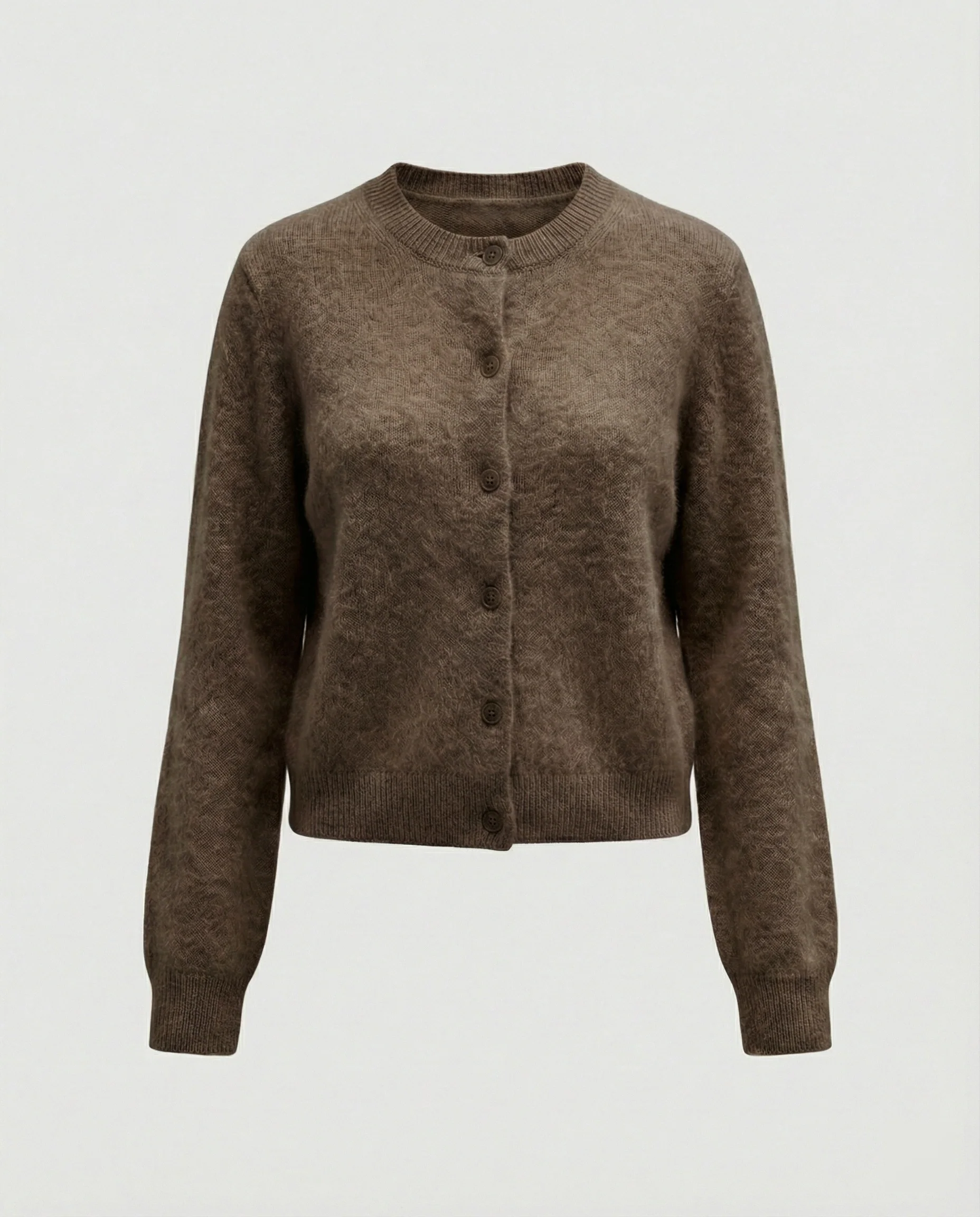 Eleganter Damen Strickcardigan aus weichem gebürstetem Kaschmir für den Herbst - Image 6