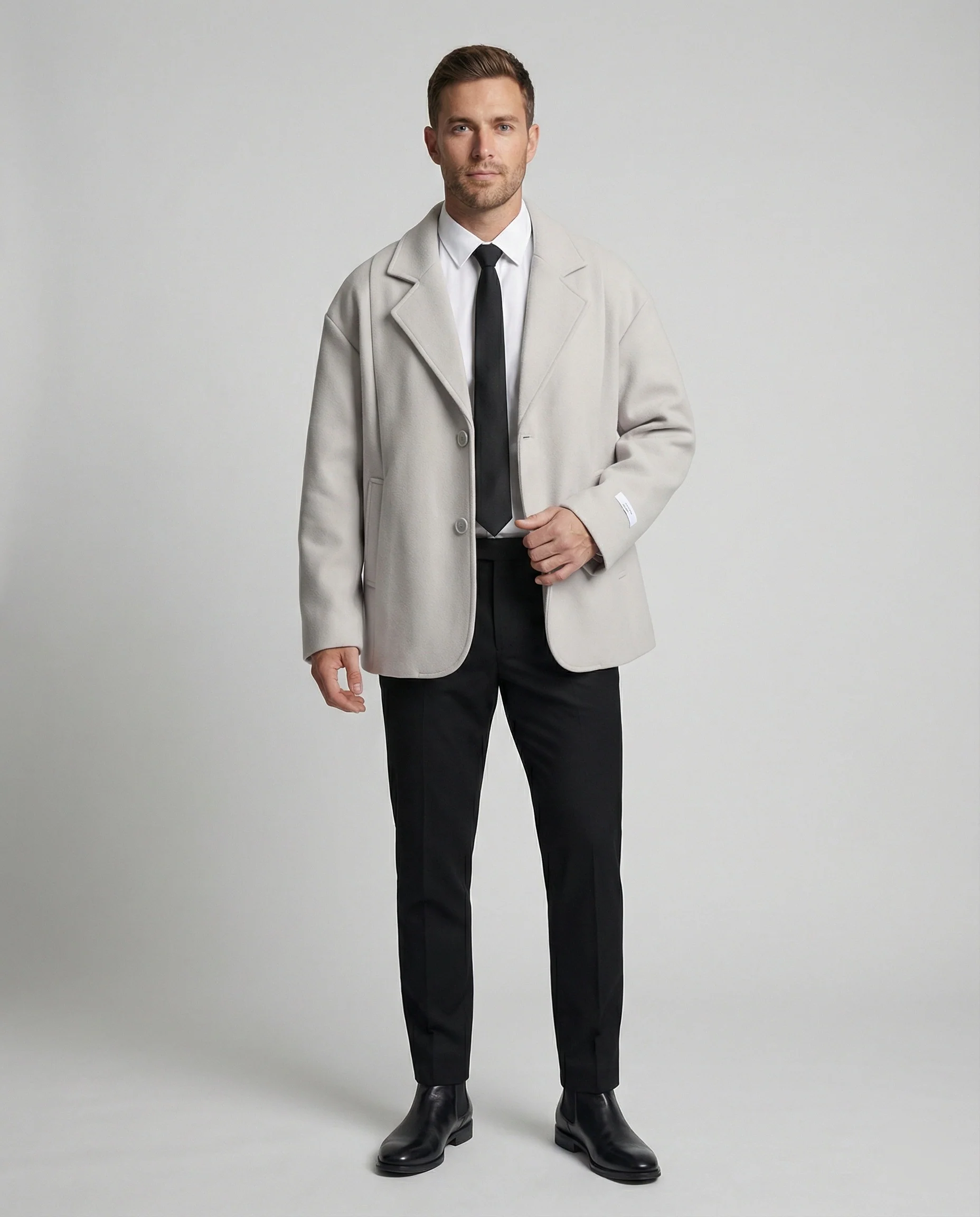 Eleganter Wollmantel im Britischen Stil für Herren und Damen - Image 3