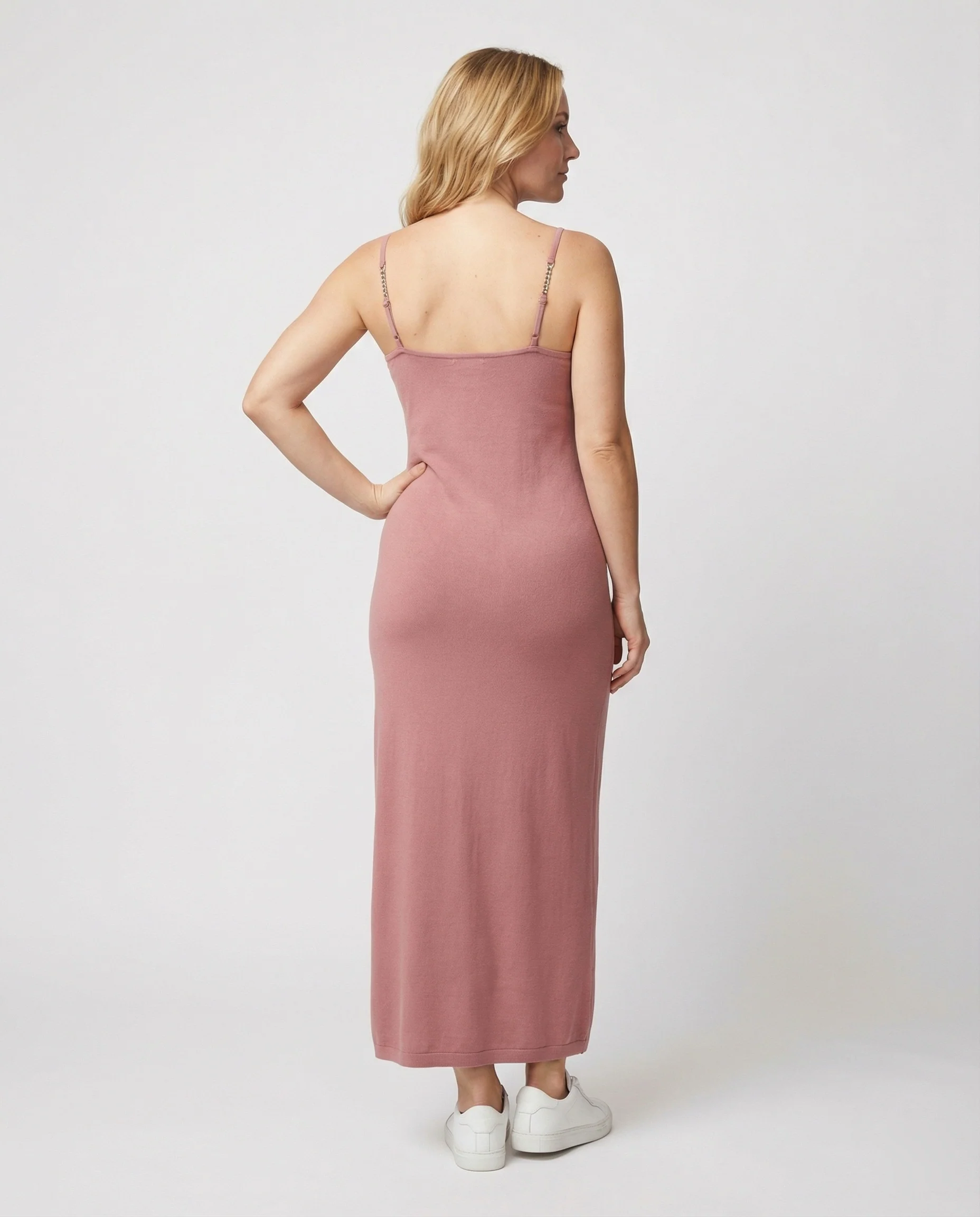 Elegantes Trägerkleid Slimming Baumwolle Maxikleid Damen Sommer - Image 3