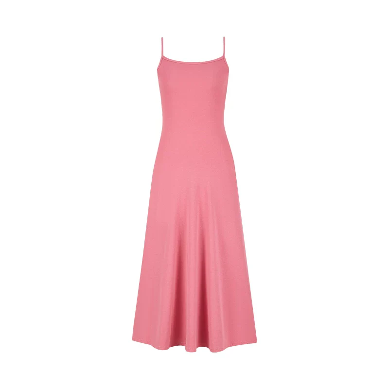 Elegantes Trägerkleid Slimming Baumwolle Maxikleid Damen Sommer - Image 7