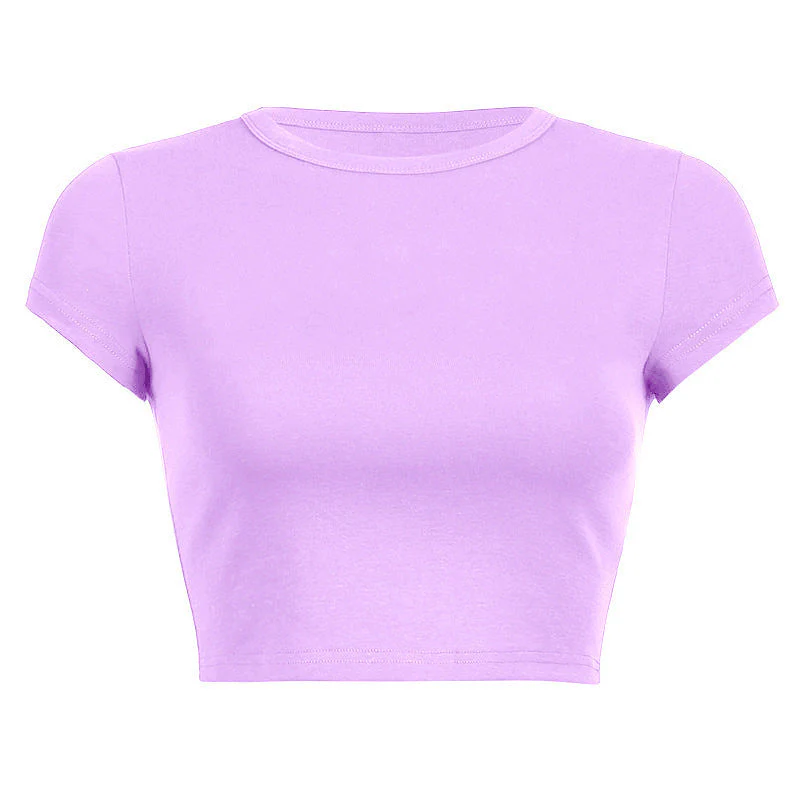 Damen Cropped Classic Fit T-Shirt Heidi-Mode - Image 11